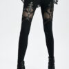 Leggings avec crucifix en faux cuir Leggings avec crucifix en faux cuir