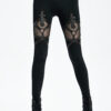 Leggings avec crucifix en faux cuir Leggings avec crucifix en faux cuir
