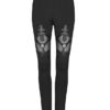 Leggings avec crucifix en faux cuir Leggings avec crucifix en faux cuir