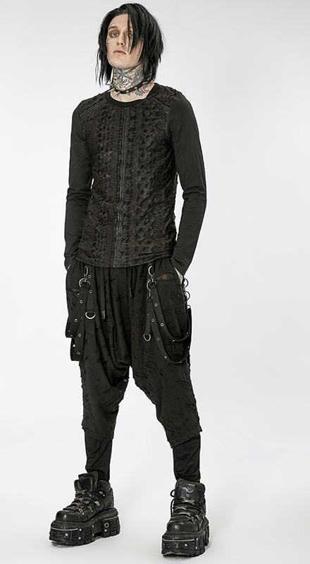 Pantalon sarouel destroy Noir Pantalon sarouel destroy Noir