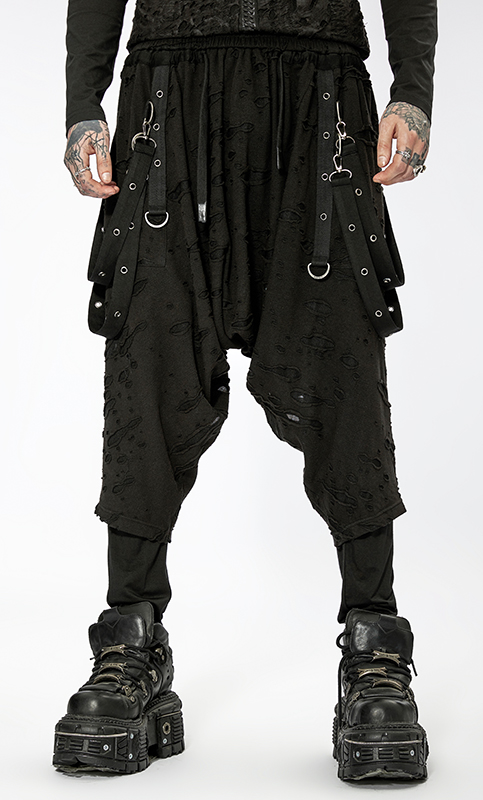 Pantalon sarouel destroy Noir Pantalon sarouel destroy Noir