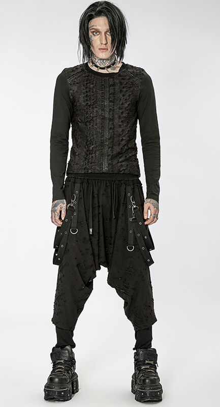 Pantalon sarouel destroy Noir Pantalon sarouel destroy Noir