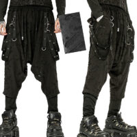 Pantalon sarouel destroy punk noir Punk Rave WK-525-BK.