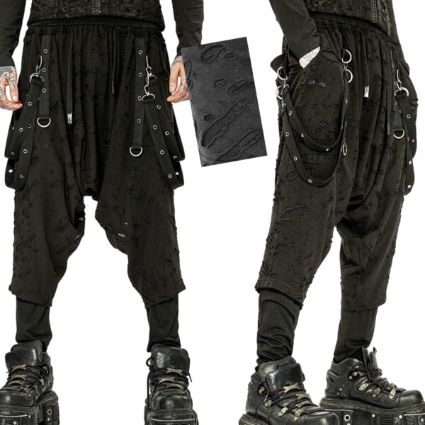 Pantalon sarouel destroy Noir Pantalon sarouel destroy Noir