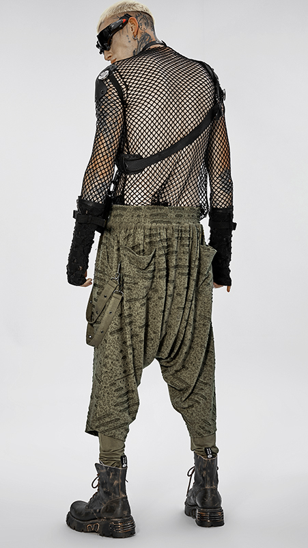 Pantalon sarouel destroy léopard Kaki Pantalon sarouel destroy léopard Kaki