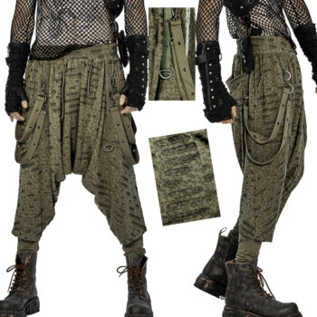 Pantalon sarouel destroy léopard Kaki Pantalon sarouel destroy léopard Kaki