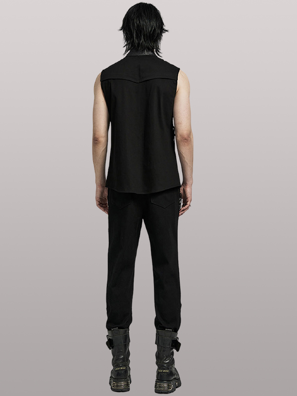 Pantalon lacé à résille et sangles