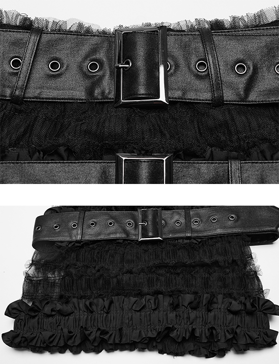 Mini jupe à sangles amovibles