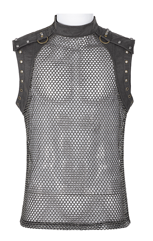 Débardeur cotte de maille dorée