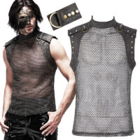 Haut cotte de maille doré punk militaire Punk Rave WT-620-BN-GD.