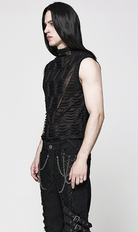 Débardeur déchiré serpent et toile d’araignée