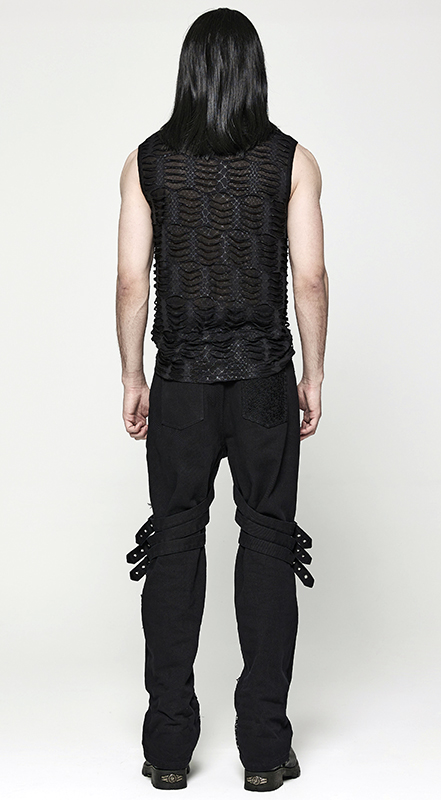 Débardeur déchiré serpent et toile d’araignée