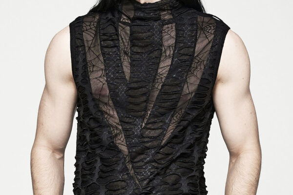 Débardeur déchiré serpent et toile d’araignée