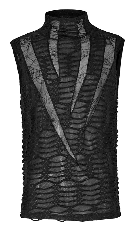 Débardeur déchiré serpent et toile d’araignée