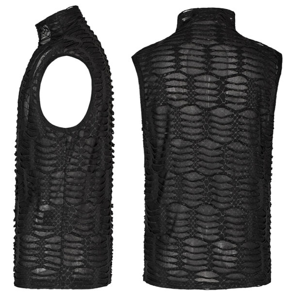 Débardeur déchiré serpent et toile d’araignée