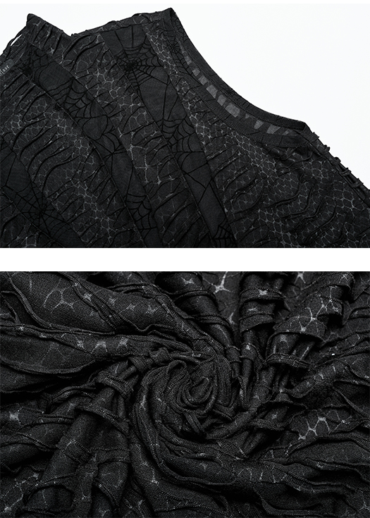 Débardeur déchiré serpent et toile d’araignée