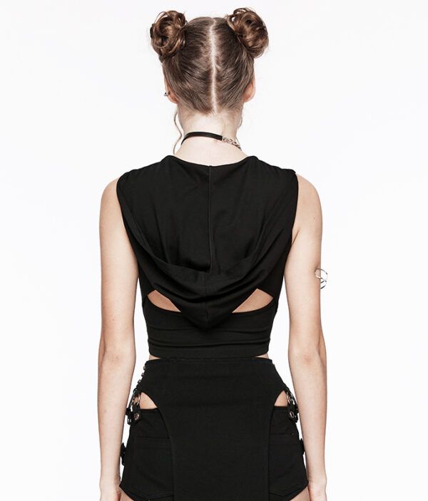 Crop top dos nu à capuche Crop top dos nu à capuche