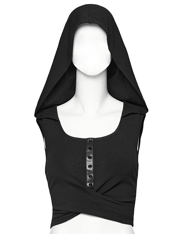 Crop top dos nu à capuche Crop top dos nu à capuche