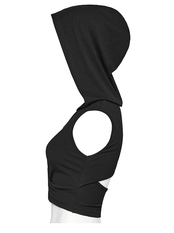 Crop top dos nu à capuche Crop top dos nu à capuche