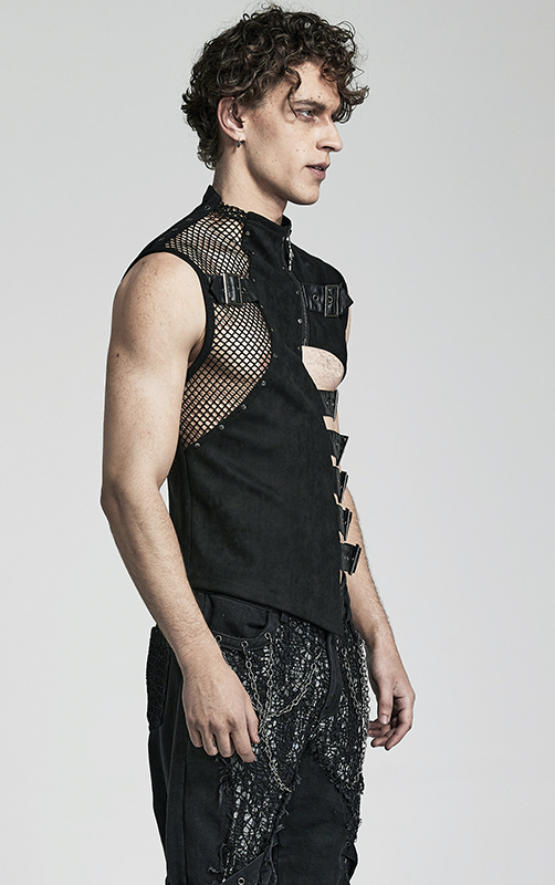 Gilet à découpe avec sangles