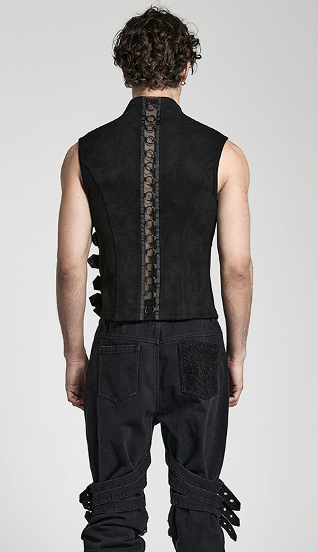 Gilet à découpe avec sangles