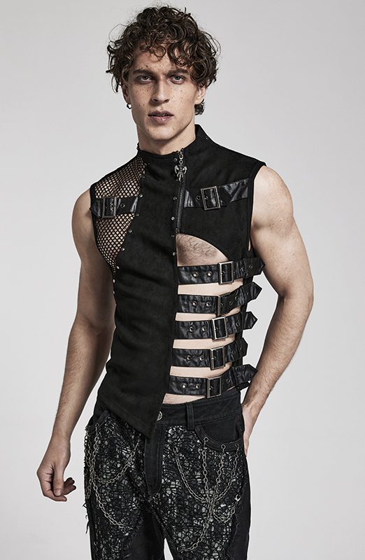 Gilet à découpe avec sangles