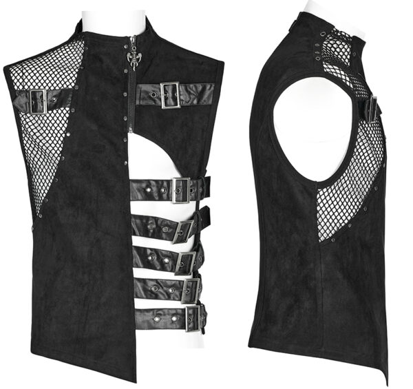 Gilet à découpe avec sangles