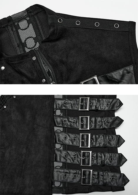 Gilet à découpe avec sangles