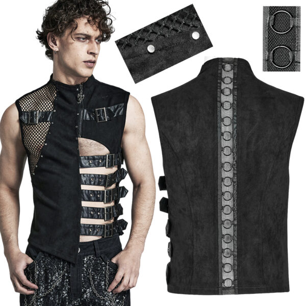 Gilet à découpe avec sangles