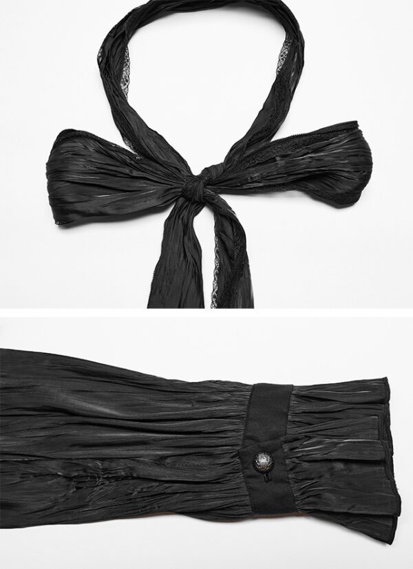 Chemise à collerette et lavallière