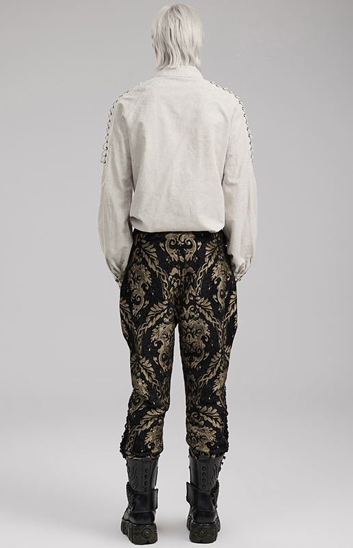 Chemise motifs brodés à laçages Blanche