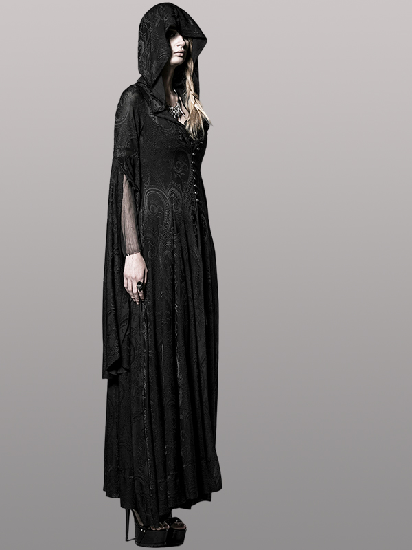 Manteau robe paisley à capuche Manteau robe paisley à capuche