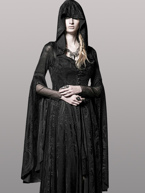 Manteau robe paisley à capuche Manteau robe paisley à capuche