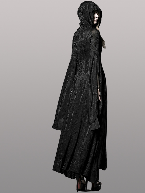 Manteau robe paisley à capuche Manteau robe paisley à capuche