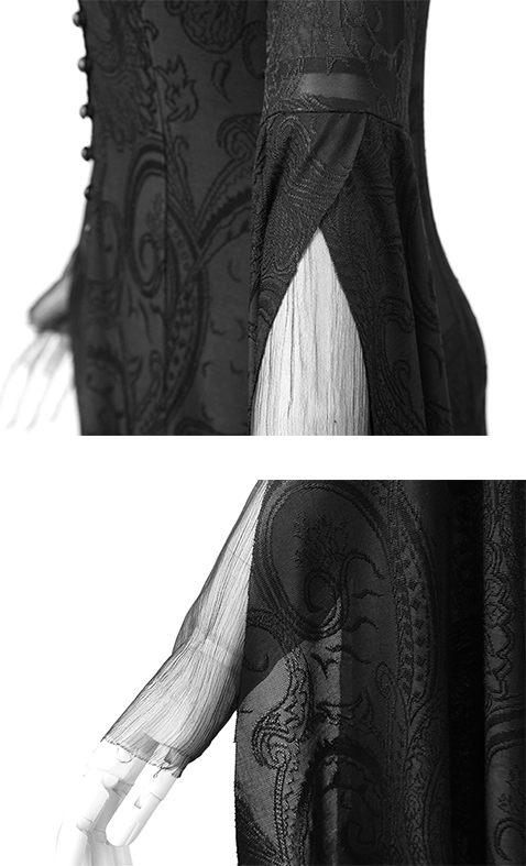 Manteau robe paisley à capuche Manteau robe paisley à capuche