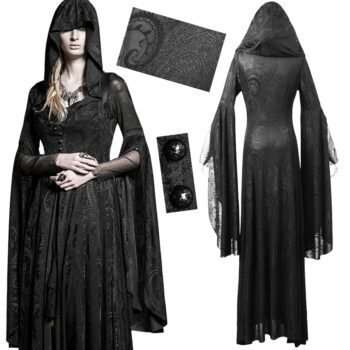 Manteau robe paisley à capuche