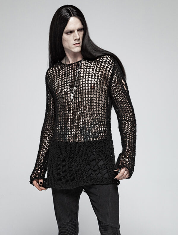 Pull long mohair destroy