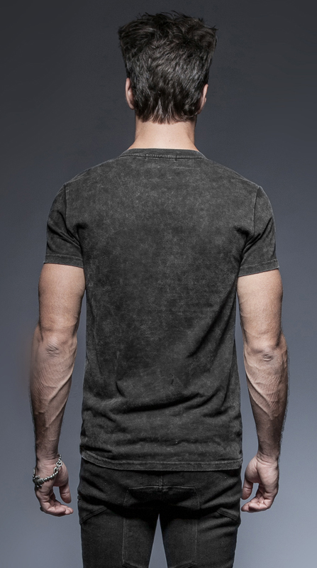 T-shirt steampunk effet harnais