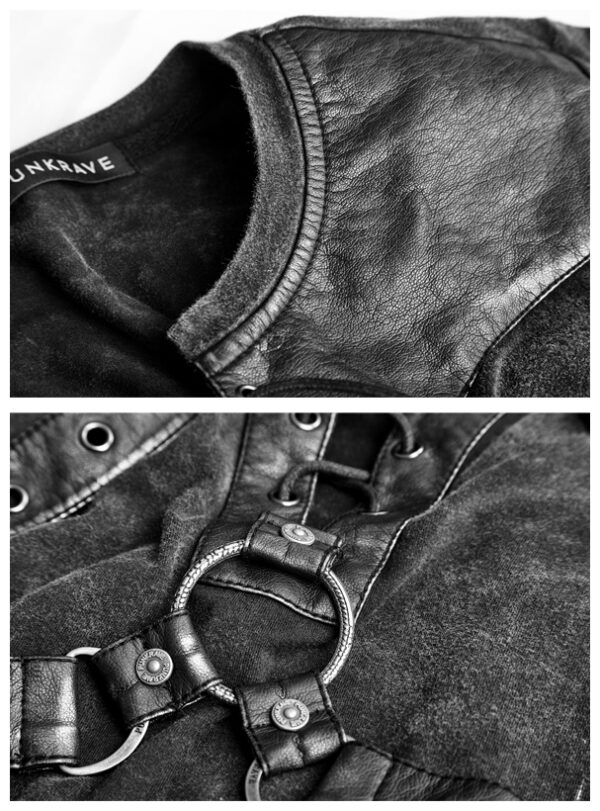 T-shirt steampunk effet harnais