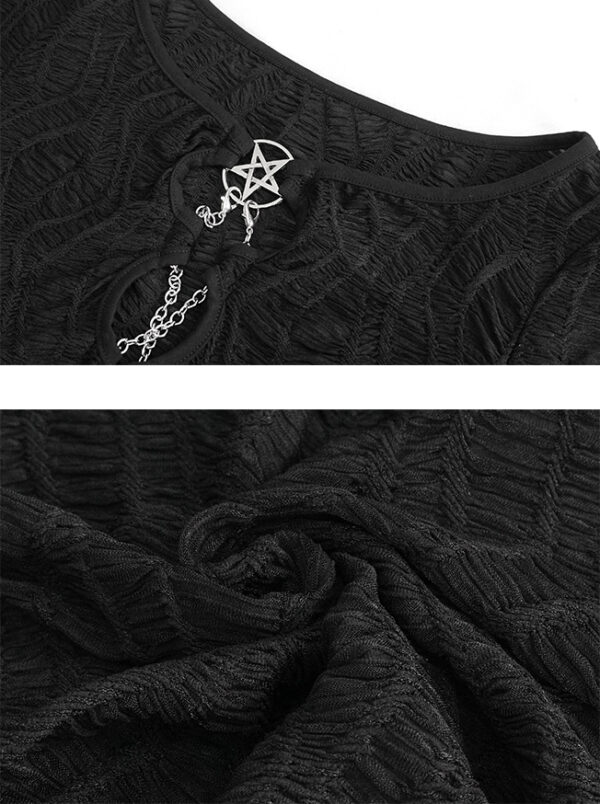 Haut court à chaîne et pentacle