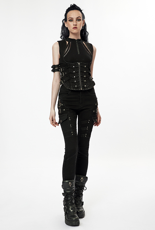 Jeans skinny clouté à poches battle Jeans skinny clouté à poches battle