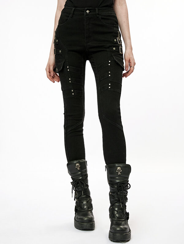 Jeans skinny clouté à poches battle Jeans skinny clouté à poches battle