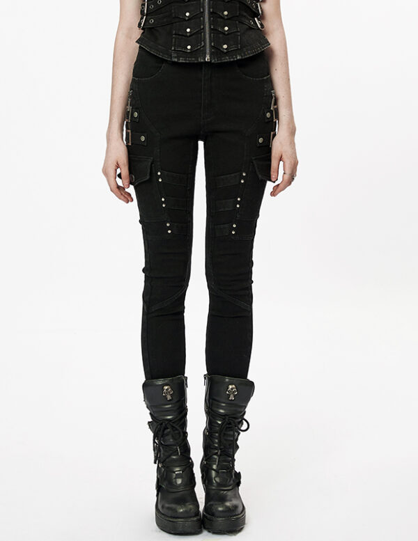 Jeans skinny clouté à poches battle Jeans skinny clouté à poches battle