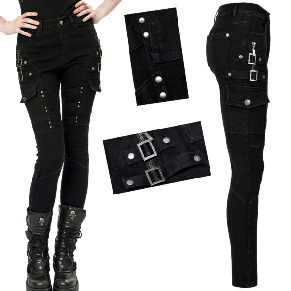 Jeans skinny clouté à poches battle Jeans skinny clouté à poches battle