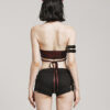 Mini short à laçages et sangles