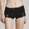Mini short à laçages et sangles