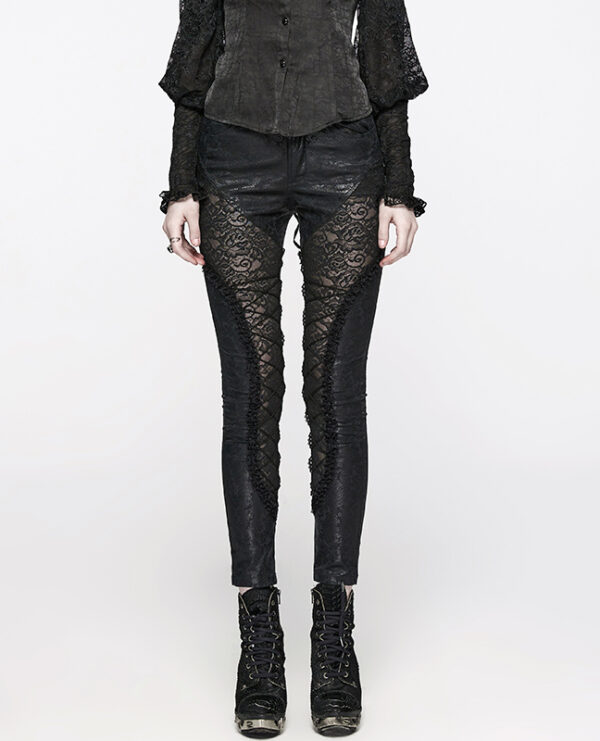 Pantalon paisley et dentelle