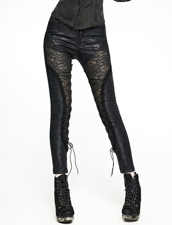 Pantalon paisley et dentelle