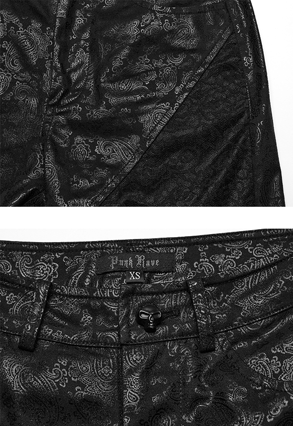 Pantalon paisley et dentelle