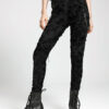 Pantalon destroy à chaînes Noir